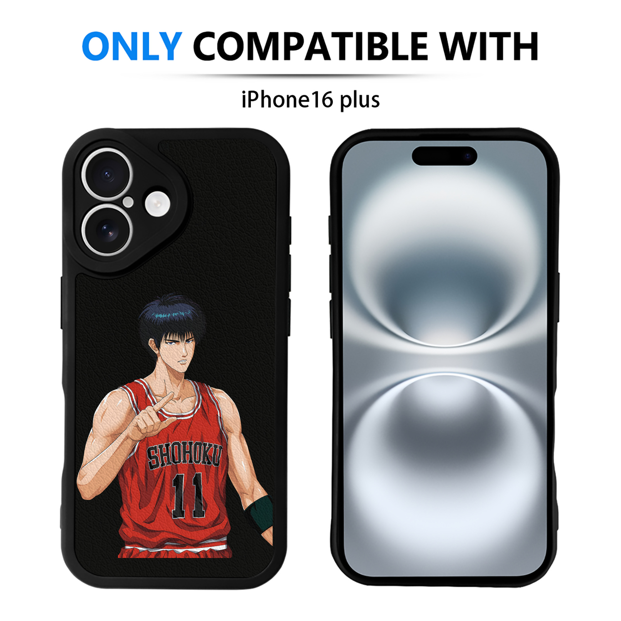 （画像用） SLAM DUNK／スラムダンク 【iPhone 16シリーズ対応】シリコンスマホケース（レザー調） 材質：シリコン